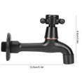 thumbnail image 4 of Water Tap, Kitchen Sink Faucet Faucet, Water Faucet, For Sink For Mop Pool Long Faucet Black, 4 of 8
