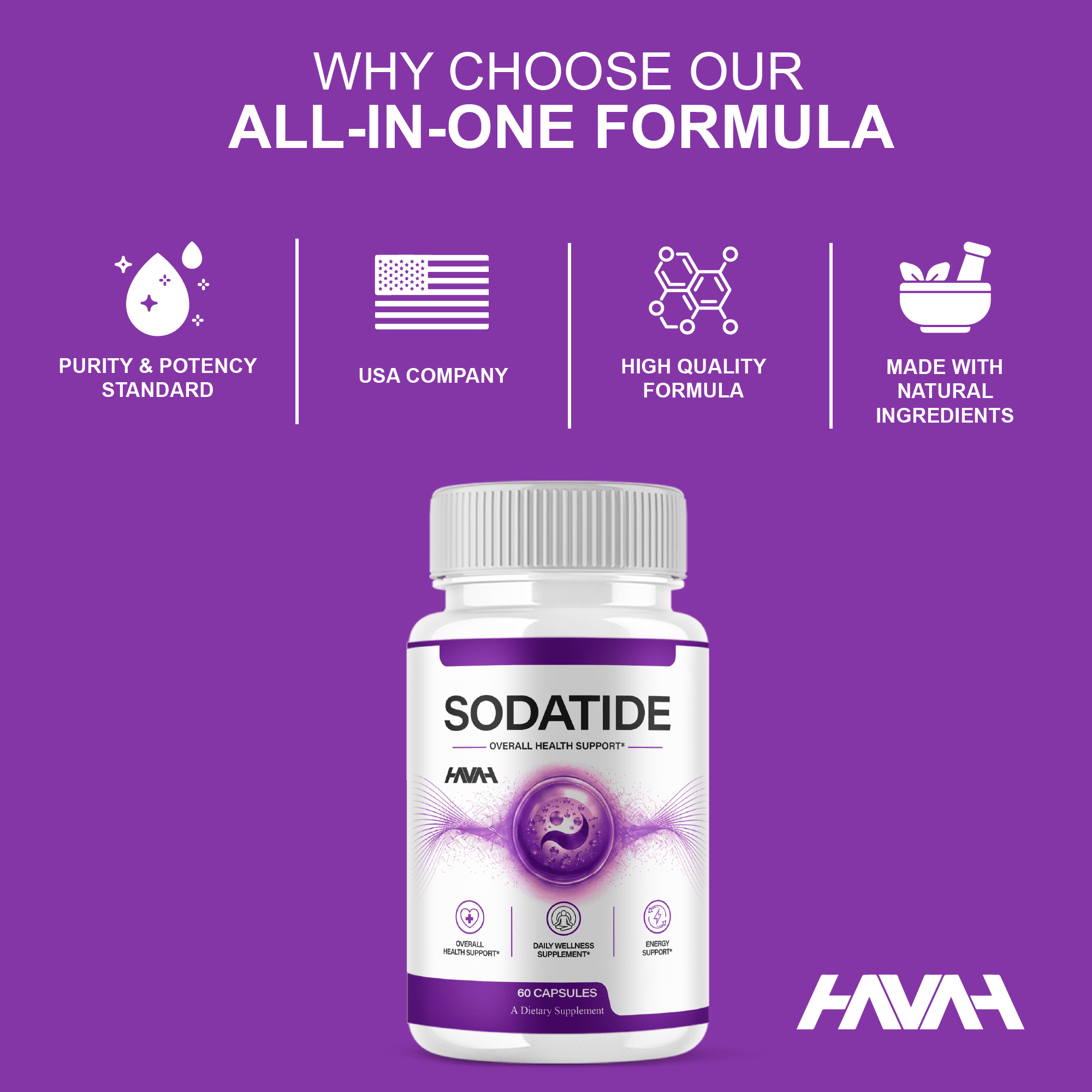 (3 Pack) SodaTide Wellness Supplement, Soda Tide Support Pills (180 Capsules)