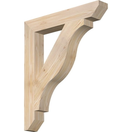 

Ekena Millwork 3 1/2 W x 24 D x 28 H Funston Slat Smooth Bracket Douglas Fir