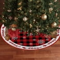 thumbnail image 3 of Christmas Tree Skirt 35.4 Inch, Funny Snowman Tree Skirts Snowman Christmas Decorations Indoor Gnomes Snowflakes Reindeer Winter Xmas Decorations for Home Party Holiday Decor A, 3 of 6