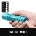 thumbnail image 5 of GORILLA GRIP LED Tactical Flashlight, 750 FT High Lumens 5 Modes, Water Resistant, Turquoise, 5 of 10