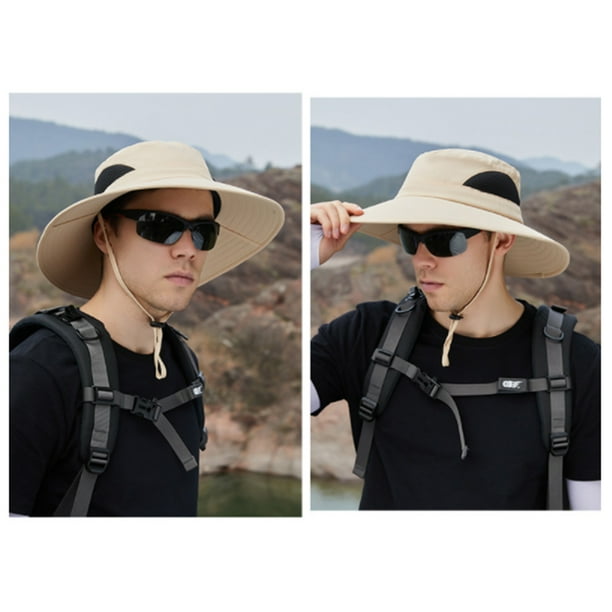 Wide Brim Sun Hats with Waterproof Breathable for Fishing, Hiking