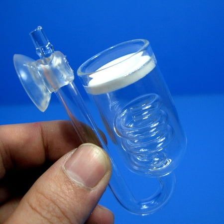 DR. moss 3Spiro glass Co2 Diffuser 25mm -for Aquarium live plants - Moss Fern Plant Java Valve ATOMIZER Suction cup - Regulator (Best Rba Atomizer Tank)