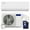 White & Size 9,500 BTU - 230V - 23 SEER2, variant on DELLA Vario 9000 BTU Mini Split Air Conditioner Work with Alexa 19 SEER2 Cools Up to 400 Sq.Ft Energy Efficient Ductless Inverter System, Heat Pump Pre-Charged and 16.4ft Installation Kits
