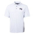 thumbnail image 2 of Men's Cutter & Buck White Stephen F Austin Lumberjacks Virtue Eco Pique Tile Recycled Polo, 2 of 3