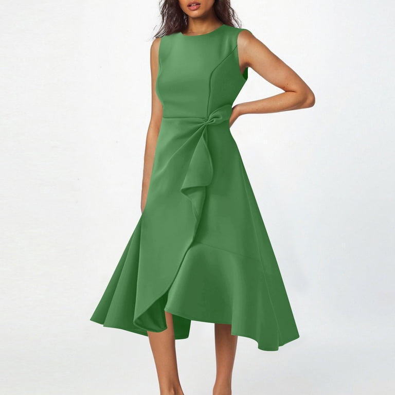 red dress for plus size women Heath Puff Sleeve Plus Midi Dress main image 0
