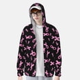thumbnail image 2 of Balery Breast Cancer Awareness Sudadera ligera de manga larga con capucha y protección solar UPF 50+ para hombre y mujer, ideal para pesca y running-X-Large, 2 of 7
