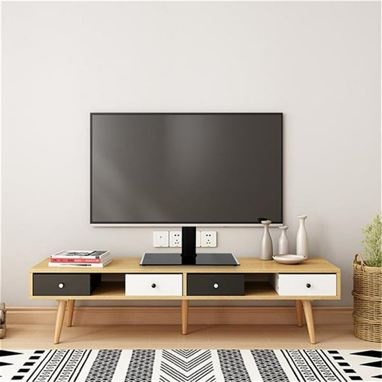 HiMiss 1 Set 32 55 Inches Desktop Tv Stand Single column Tsd800 Load bearing 40kg Maximum Vesa 200x200 3 Levels Adjustable Height
