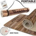 thumbnail image 2 of RDX Yoga Mat 6mm Thick with Straps and Carry bag, Non Slip Mats for Men Women, Fitness Workout Pilates Aerobic Planks, 183 X 61CM, 2 of 7