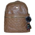 thumbnail image 1 of Mochila Escolar Moda Cuero Sintetico Impermeable Casual Color Cafe, 1 of 3
