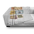 thumbnail image 3 of Movie Theater Soft Flannel Fleece Throw Blanket, Different Retro Tickets for Cinema and Other Events Vintage Illustration, Cozy Plush for Indoor and Outdoor Use, 70" x 90", Multicolor, by Ambesonne, 3 of 6