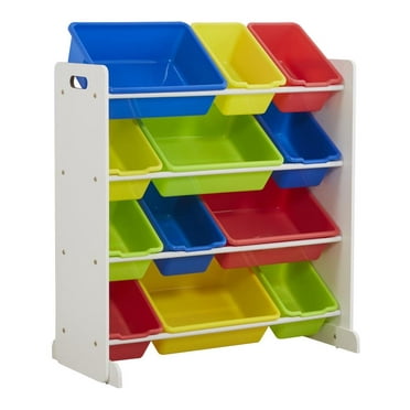 Delta Children Deluxe Multi-Bin Toy Organizer with Storage Bins, Greenguard  Gold Certified, Natural/Primary