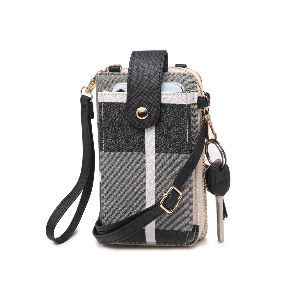 Poppy POPPY Faux Leather Womens Crossbody Shoulder Bag Cell Phone