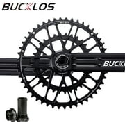 BUCKLOS Road Bike Crankset GXP Hollow Integrated Bicycle Crank Arm Gravel 48-32T Chainring Double Speed Chainwhee GXP Crankset