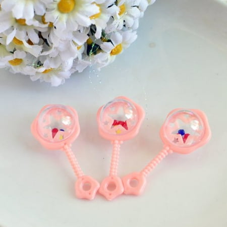 6 Mini Pink 2 75 Inch Dome Girl Rattle Party Favors Baby Girl Shower 6 Mini Pink 2 75 Inch Dome Girl Rattle Party Favors Baby Girl Shower