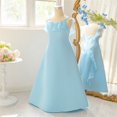 thumbnail image 6 of WOYY Tween Girls Formal Ruffle Maxi Dress Elegant Wedding Party Sleeveless Dress, 6 of 8