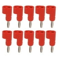 thumbnail image 1 of Fiche Banane 4mm, Fiche Banane Sans Soudure Abs+laiton pour Voitures Navires RVs Camions Rouge, 1 of 8