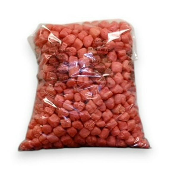 FunPak Packing Peanuts Red Heart Shape MiniPack, .6 cu ft Biodegradable