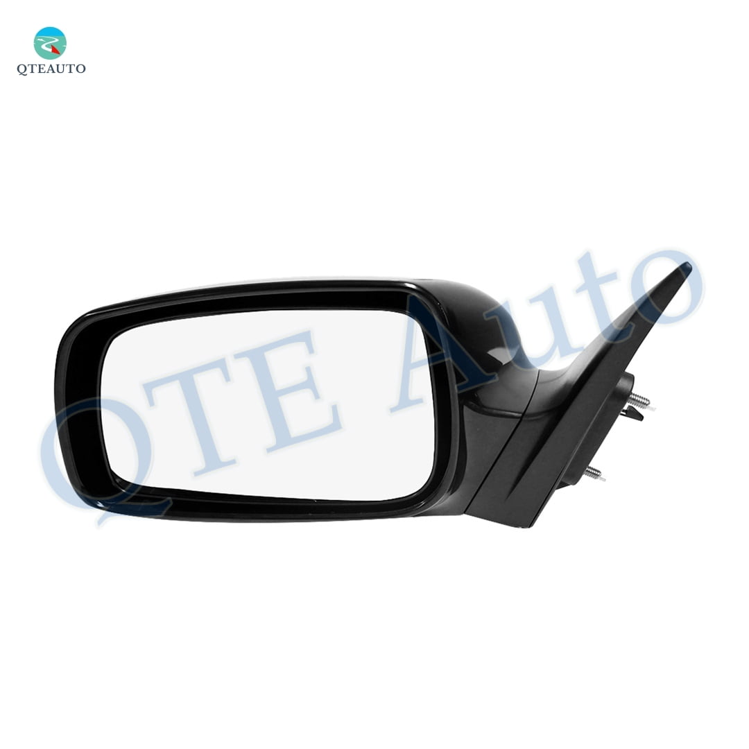 Left Driver Side Power Nonfolding Usa Built View Mirror Chrome/Flat Black Smooth For 2007-2011 Toyota Camry