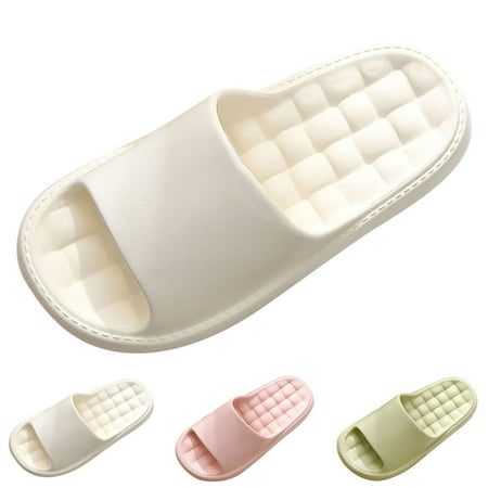 

Gubotare Women Slippers Women s Fame recovery cloud slide with +Comfort White 6.5