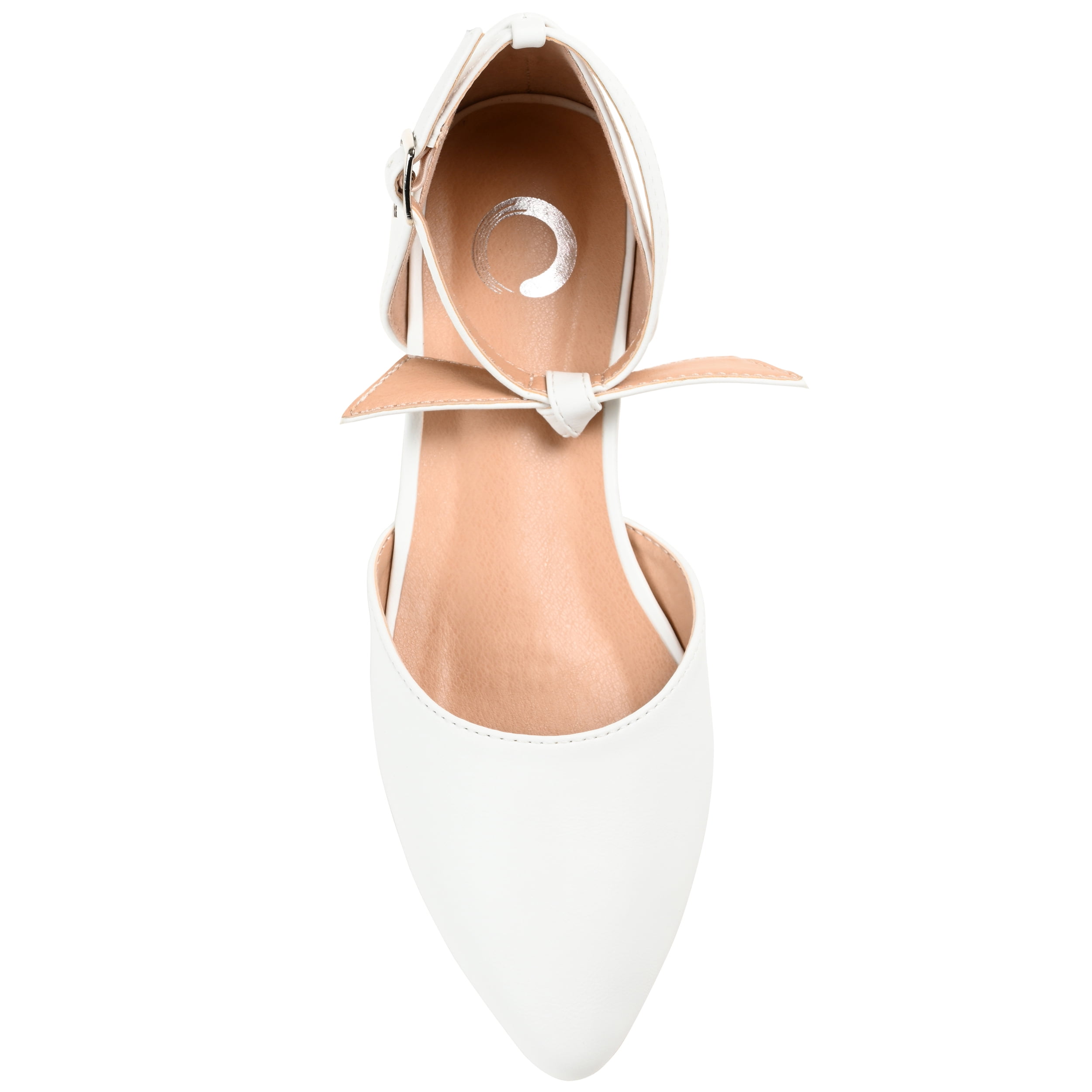 Journee Womens Vielo Ballet Almond Toe Buckle Flats, Widths Available