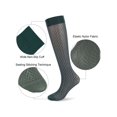 thumbnail image 4 of Deago 2 Pairs Men's Ultra Thin Sheer Dress Socks Soft Nylon Summer Silky Business Socks Breathable Work Trouser Sox Mid Calf, Green, 4 of 8