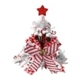thumbnail image 4 of Sombrero para de Navidad Decorativo Adorno de Navidad Gorra Festiva para Decoración Sombrero con Lazo No Tejido Función Ornamentación Adecuado Arco plateado, 4 of 8