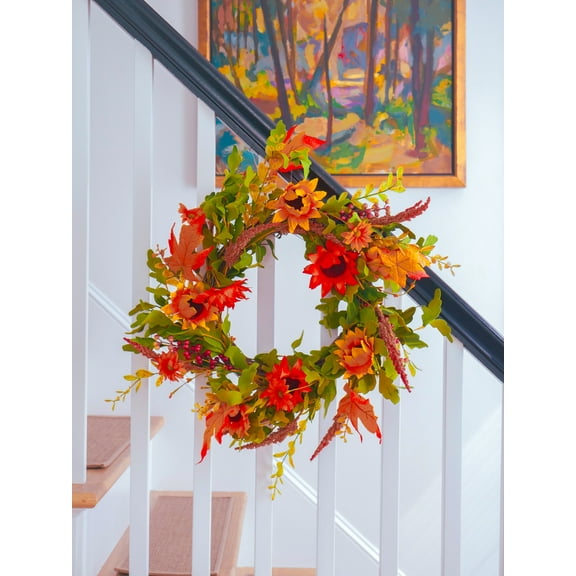 22" Sunflower Wreath