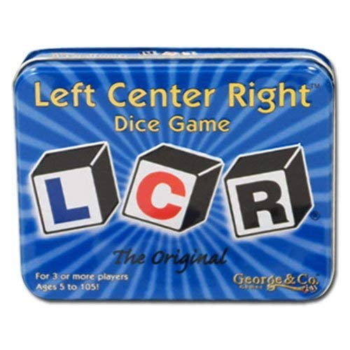LCR Jeu de dés gauche et centre droit – Boîte bleue 