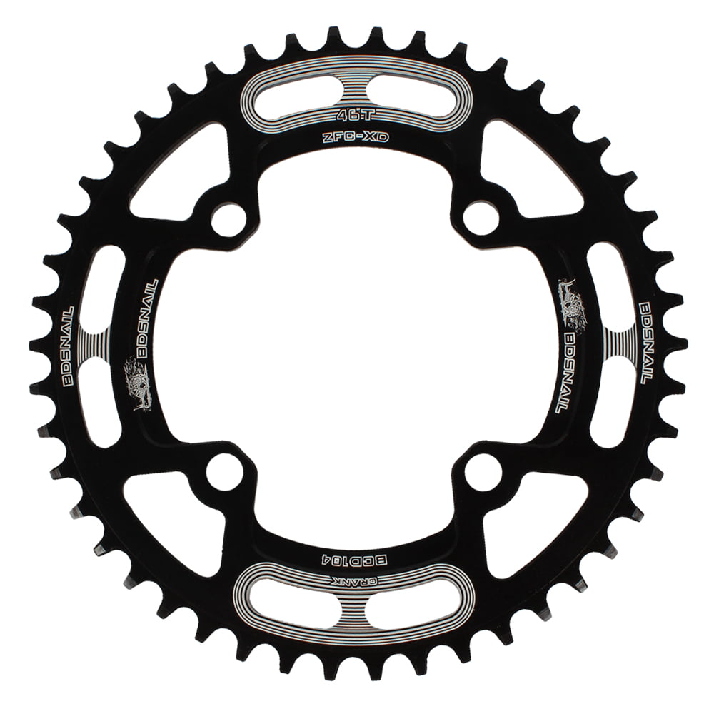 104BCD MTB Bike Chainring Round Narrow Wide 44-52T Tooth Bicycle Sprocket Bolts 