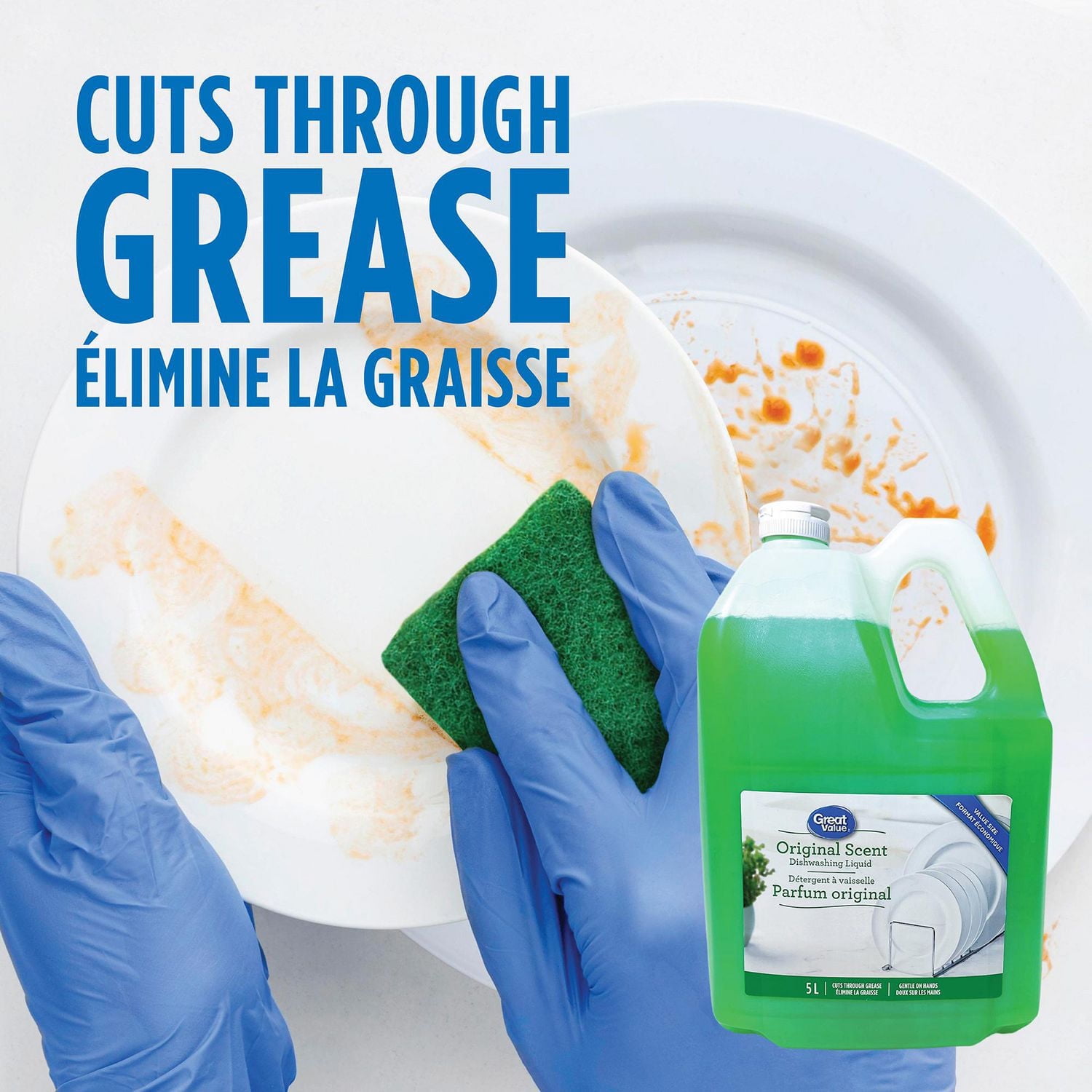 Great Value Original Scent Dishwashing Liquid - Value Size