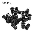 thumbnail image 4 of Unique Bargains M6 Rivet Nuts, Thread Half Hexagonal Carbon Steel Zinc-Plated Flat Head Threaded Insert Nut Black 100 Pcs, 4 of 6
