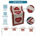 thumbnail image 6 of Red Valentine's Day Table Runner 108 Inches Long Farmhouse Dress Scarves, Love Heart Roses Romantic Rustic Dining Tablerunner for Coffee Table/Kitchen Island/Party Décor, 13" x 108", 6 of 8