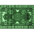 thumbnail image 1 of Ahgly Company Indoor Rectangle Persian Emerald Green Traditional Area Rugs, 8' x 12', 1 of 4