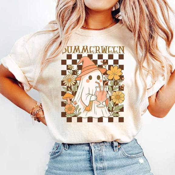 Summerween Shirt, Halloween Summerween, Summer Ghost Shirt, Spooky Summer Shirt, Beach Ghost, Hot Ghoul Summer
