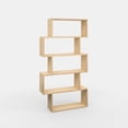 thumbnail image 5 of Ada Home Decor Furniture Multiple Tier Open Shelf Oak Barclay Modern Bookcase, 5 of 7