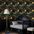 thumbnail image 4 of Boho Peel and Stick Wallpaper Dark Cosmic Celestial Sun Moon Stars 17.7in x 9.8ft Self Adhesive Removable Wall Paper Renter Friendly Vinyl Wall Covering for Kids Room Bedroom Nursery Cabinet, 4 of 8