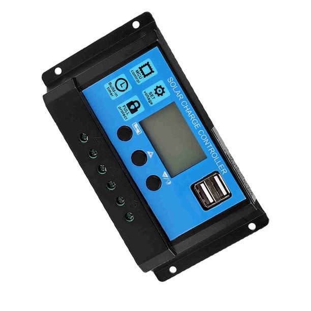 Controlador PWM, 60A 50A 40A 30A 20A 10A 12V 24V Controlador De Carga Solar Automático, Regulador De Panel Solar, Controlador PWM De Repuesto Para Patio Césped Jardín