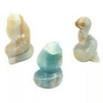 thumbnail image 4 of CUITING Quartz Naturel Cristal Pierre Précieuse Serpent Sculpté Guérison Mini Reiki Serpent Statue-Rose Quartz, 4 of 6