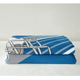 thumbnail image 3 of YST Sports Football Fleece Blanket White and Sky Blue Rugby Helmet Fuzzy Blanket Throw, American Football City Themed Throw Blanket Retro 3D Ball Game Plush Bed Blanket(Detroit), 3 of 6
