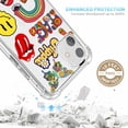 thumbnail image 2 of Hippie Elements Collage Clear Case for iPhone 11,Aesthetic Art Design Case for Men Women,Unique Soft Transparent TPU Bumper Case Cover, 2 of 5