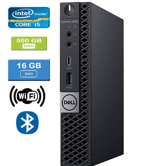 Used: DELL 5060 MICRO Intel Core i5-8500T , 16GB, 500GB HDD, Win 10 Pro