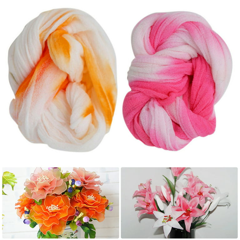 5 Rolls Stretchy Nylon fabric for Stocking Flower DIY Making – Floral  Supplies Store
