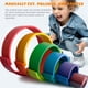 thumbnail image 5 of Shierdu Juguete Apilable De Arco Iris De Madera Juego De Bloques De Construcción De Madera De 12 Piezas Rompecabezas De Anidación De Bloques De Construcción De Madera Educación Y Aprendizaje A Juego p, 5 of 5