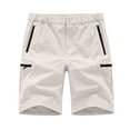 thumbnail image 3 of Zimjoy Men's Hiking Cargo Shorts Lightweight Outdoor Shorts Quick Dry Golf Camping Casual Fishing with Zipper Pockets Beige 2XL, 3 of 5