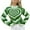 Green, variant on Herrnalise Women's Knitted Crop Tops Fashion Sexy Women Casual Long Sleeve Round Neck Printed Sweater Ladies Tops Pullover Jumper Sweaters