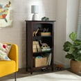 thumbnail image 3 of KidKraft Avalon Wooden Three-Shelf Kid's Bookcase with Curved Arch Design - Espresso, 3 of 4