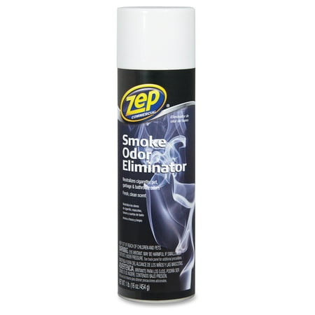 Zep Commercial Professional Strength Smoke Odor Eliminator - Spray - 16 Oz - Fresh - 12 / Carton - Odor Neutralizer