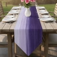thumbnail image 6 of Table Runners 36 Inches Long, Purple Ombre Cotton Linen Kitchen Dining Coffee Table Runner for Party Home Decor, Modern Abstract Art Ocean Oil Painting Tabletop Dresser Scarves Runner 13x36 Inch, 6 of 9