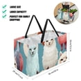 thumbnail image 2 of Alpaca Large Capacity Reusable Foldable Oxford Cloth Beach Bag Storage Bin Shopping Basket Cube Organizer, 2 of 7